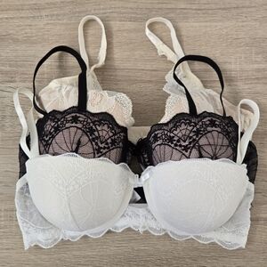 Sexy Lace Bra Bundle - Calvin Klein + Forever21 🩷